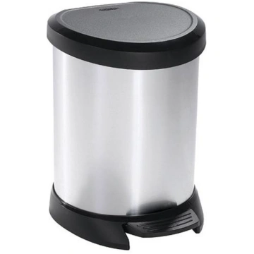 Atkritumu tvertne Curver® DECO BIN 20L, sudraba/me