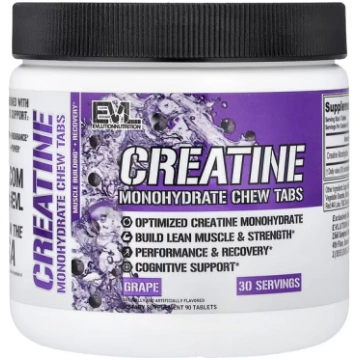 EVLution Nutrition, Creatine Monohydrate Chew Tabs