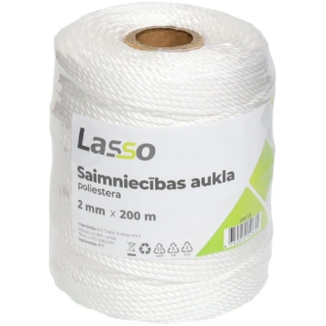 LASSO Aukla saimniecības 2mm 100m poliesters