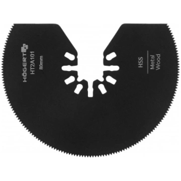 HSS Apaļais Metāla Disks 80 mm, 1.25 mm Zobi, HOGE