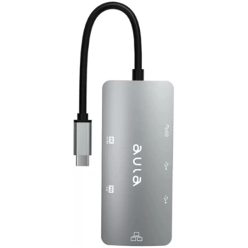 Aula UC-910 6in1 Hub adapteris USB-C uz Hdmi 4K 30