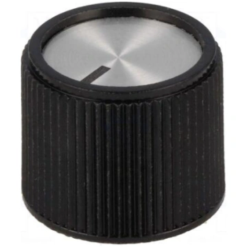 Knob | with pointer | aluminium,thermoplastic | Øs