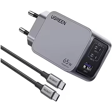Ugreen Ladegerät Nexode Pro 65W GaN Adapter mit US