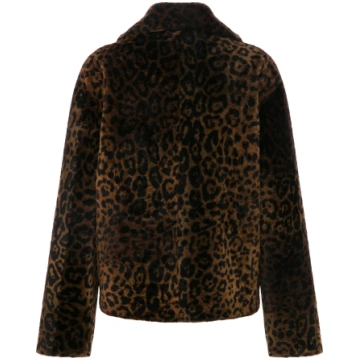 NYRA - Double-Sided Leopard Jacket - Leopard / XS