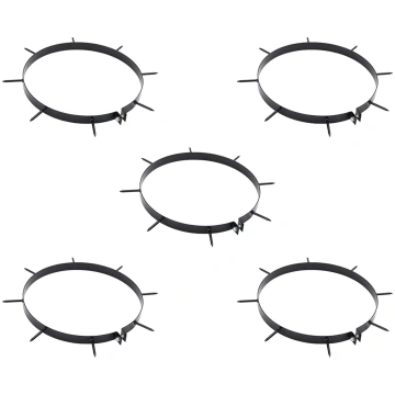 Zāliena aeratora skava ar nagiem 5 pcs melns ø 300