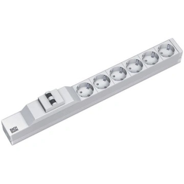 Bachmann 19" socket strip 6x earthing contact 1x c