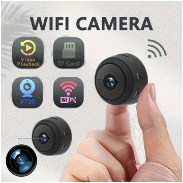 Bezvadu Mini Kamera Iekštelpām – Viedā WiFi Drošīb