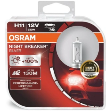 OSRAM Night Breaker Silver +100% PGJ19-2, automašī