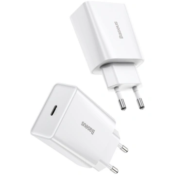 Adapteris Baseus CCFS-SN02, USB Type C, balta krās