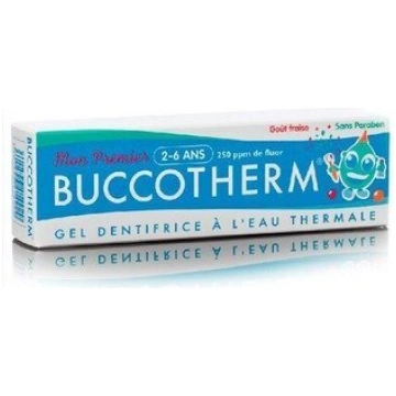 Bērnu zobu pasta Buccotherm BIO, zemeņu (2-6 g.)