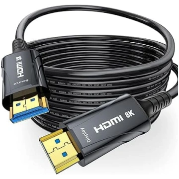 HDMI optiskais kabelis 30 m 8K - 48 Gbps ātrgaitas
