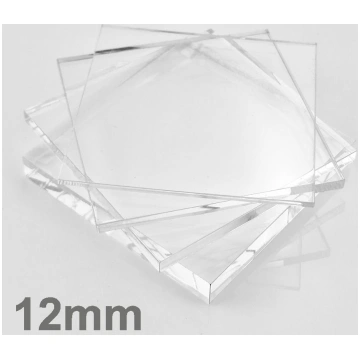 Caurspīdīgs organiskais stikls, 12mm, 2050 x 3050m