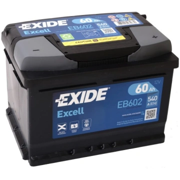 EXIDE EXCELL EB602 12V 60Ah 540A(EN) 242 x175x 175
