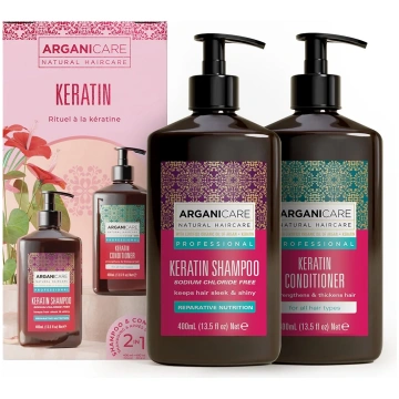 ARGANICARE - Stiprinošs šampūns/kondicionieris ar 