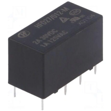 Relay: electromagnetic | DPDT | Ucoil: 12VDC | 2A 