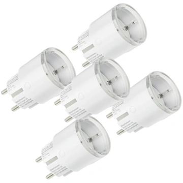 Set of 5 Shelly Plug S MTR Gen3 12A smart outlets 