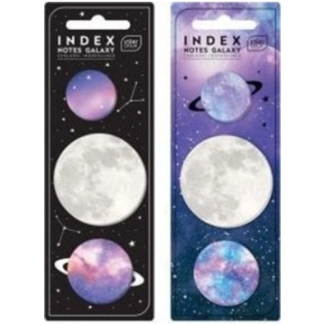 Interdruk Zakadki indeksujce Galaxy 75szt mix 4860