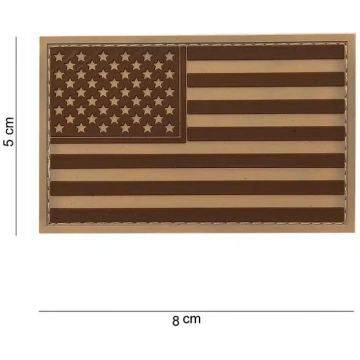 Patch 3D PVC Bandiera Americana vari colori 101 In