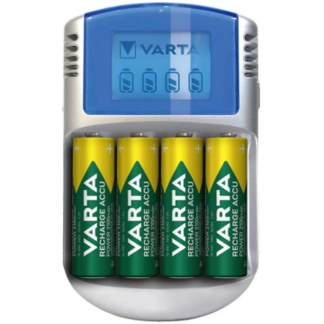 Varta 57070201451 - LCD Baterijas lādētājs 4xAA/AA