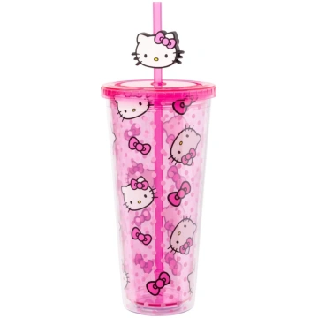 Silver Buffalo Sanrio Hello Kitty 24 oz plastmasas
