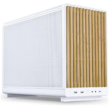 Lian Li Case||micro ATX/Micro-ITX|White/Wood|Micro