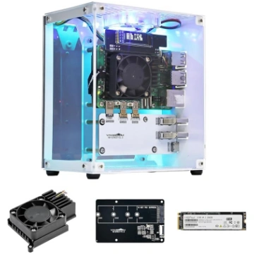 Yahboom Raspberry Pi 5 M.2 SSD PCIe Mini PC Case f