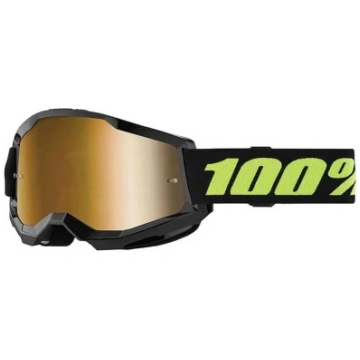 100% MASCHERA STRATA 2 SOLAR ECLIPSE NERA LENTE A 