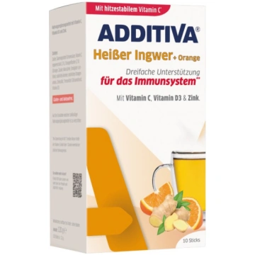ADDITIVA Karstais ingvers+Apelsīns C vitamīns+Cink