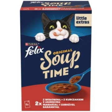 FELIX zupa kaķiem GAĻAS IZLASE 6*48g PURINA