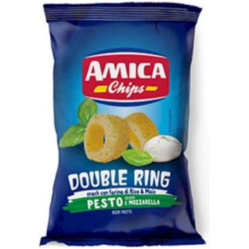 Amica Double Ring Pesto e Mozzarella
