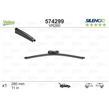 Logu slotiņa Valeo Silencio VW Golf Alltrack (5G, 