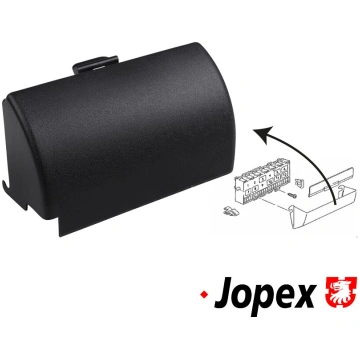 Cover for fuse box, black JOPEX