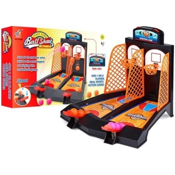 Leantoys Spēle Arkāde Mini Basketbols Melna Bumbas