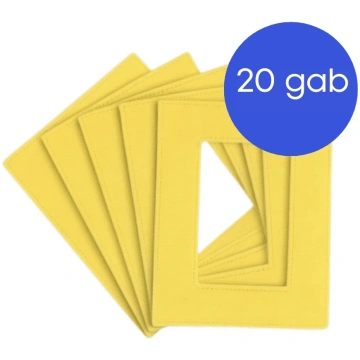 HESTER M3 tīrīšanas lupatiņas 20 gab. (dzeltenas)