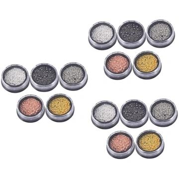 Healeved 15sätze Teiliges Aus Metall-nagelperlen F