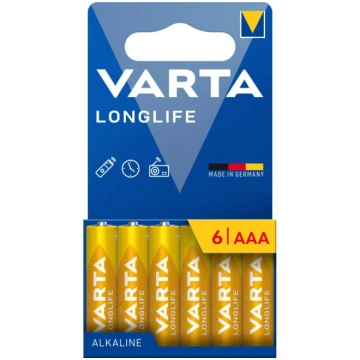 Varta 4103101746 - 6 gab. LONGLIFE AAA alkaliskās 