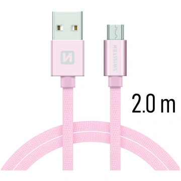 Swissten Textile Quick Charge Universal Micro USB 