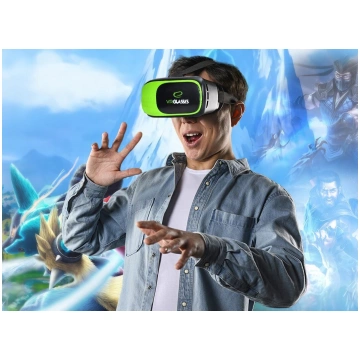 3D virtuālās realitātes brilles, komplekts ar Blue