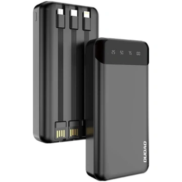 Dudao Ietilpīga 20000 mAh powerbanka ar 3 iebūvēti