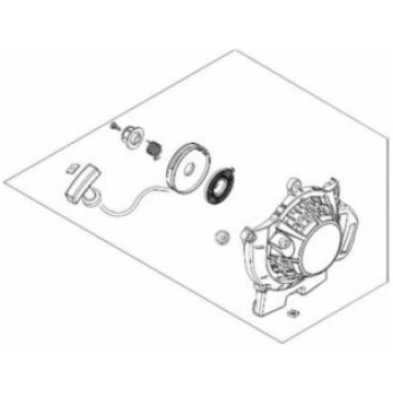 Startera komplekts SRM-520ES/U, ECHO, A051002881, 