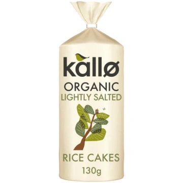 Kallo Organic Thick Slightly Salted Rice Cakes 130