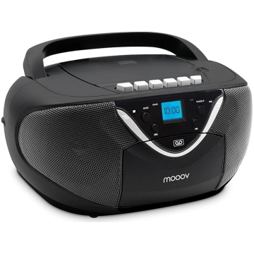 Metronic CD/MP3 radio Standarta kasete Noir ANEB01