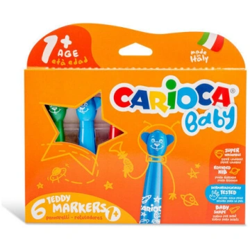 Flomāsteri CARIOCA Baby Lācīši, 6 krāsas