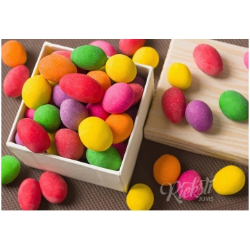Mandeles krasainā šokolādē "Varavīksne", 1 kg