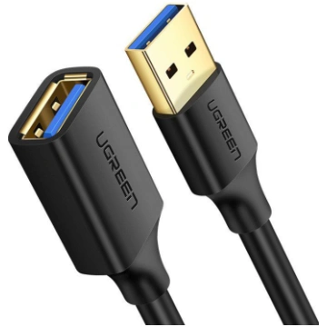 USB kabeļa pagarinājums 3.0 0.5m melns US129 UGREE
