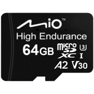 Mio High Endurance , 64 GB , MicroSD , Flash memor