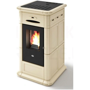 EVA CALOR granulu kamīns-krāsns ALINA 9.5kW (bēšs)