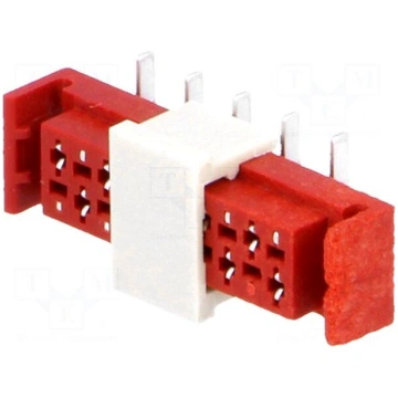 Wire-board | socket | female | PIN: 10 | SMT | on 