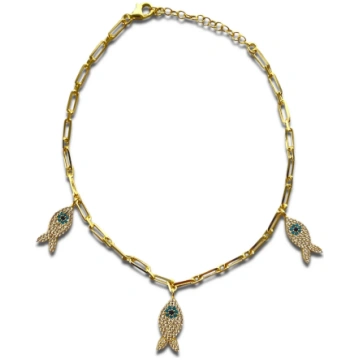 GOLDFISH ANKLET ORO/ARGENTO - GOLD