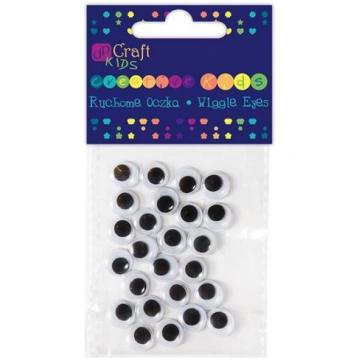 Kustīgas actiņas, 10 mm, 24 gab. DP Craft Kids